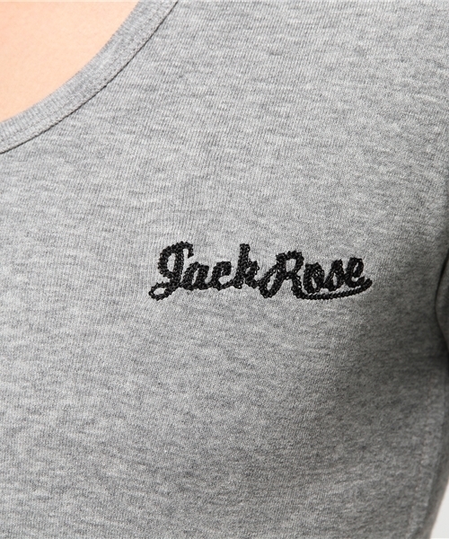 JACKROSE（ジャックローズ）の「【超長綿】Uネック5分袖Tシャツ（Tシャツ/カットソー・メンズ・ブラック/ワイン/ホワイト/グレー・XL/M/L）」の10枚目の写真