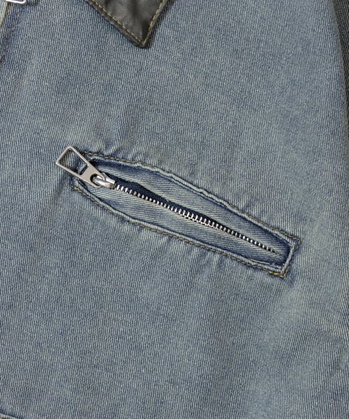JACKROSE(ジャックローズ)の「JE-エリレザー・デニムJKT(その他アウター・メンズ・インディゴブルー・L/M)」の6枚目の写真