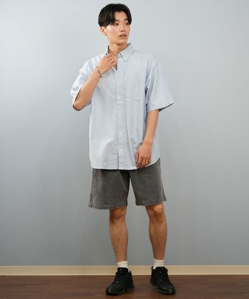 Carhartt WIP（カーハートダブリューアイピー）の「Carhartt WIP/カーハートダブリューアイピー S/S BRAXTON SHIRT 半袖シャツ I031454（シャツ/ブラウス・メンズ・ベージュ/ホワイト×ブラック/ライトブルー/ライトピンク/グレー・M/L/XL）」の20枚目の写真