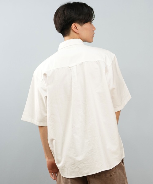 Carhartt WIP（カーハートダブリューアイピー）の「Carhartt WIP/カーハートダブリューアイピー S/S BRAXTON SHIRT 半袖シャツ I031454（シャツ/ブラウス・メンズ・ベージュ/ホワイト×ブラック/ライトブルー/ライトピンク/グレー・M/L/XL）」の12枚目の写真