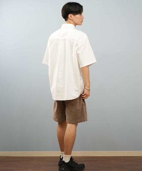 Carhartt WIP（カーハートダブリューアイピー）の「Carhartt WIP/カーハートダブリューアイピー S/S BRAXTON SHIRT 半袖シャツ I031454（シャツ/ブラウス・メンズ・ベージュ/ホワイト×ブラック/ライトブルー/ライトピンク/グレー・M/L/XL）」の15枚目の写真