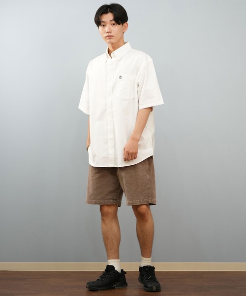 Carhartt WIP（カーハートダブリューアイピー）の「Carhartt WIP/カーハートダブリューアイピー S/S BRAXTON SHIRT 半袖シャツ I031454（シャツ/ブラウス・メンズ・ベージュ/ホワイト×ブラック/ライトブルー/ライトピンク/グレー・M/L/XL）」の17枚目の写真