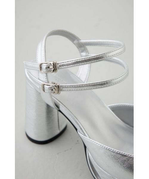 AZUL by moussy（アズールバイマウジー）の「スクエアカットプラットフォームサンダル（サンダル・レディース・シルバー/ブラック・SMALL/MEDIUM/LARGE/LL）」の18枚目の写真