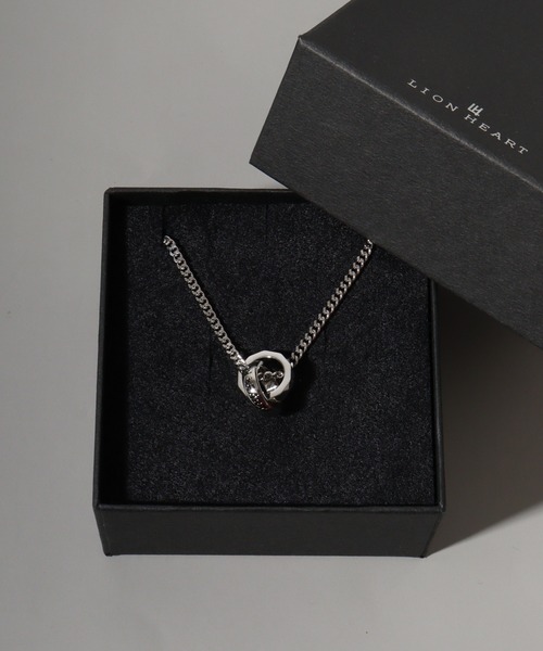 LION HEART 【限定展開】“THE EDGE”シグネチャーカッティングダブルリングネックレス
