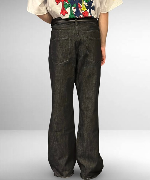 Burner（バーナー）の「ストレートフレアデニムパンツ（デニムパンツ・メンズ・ブラック/インディゴブルー/キナリ・マルチサイズ）」の17枚目の写真