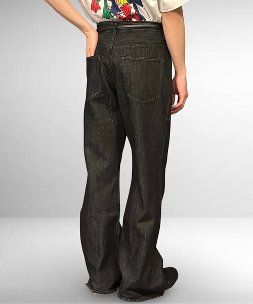 Burner（バーナー）の「ストレートフレアデニムパンツ（デニムパンツ・メンズ・ブラック/インディゴブルー/キナリ・マルチサイズ）」の16枚目の写真