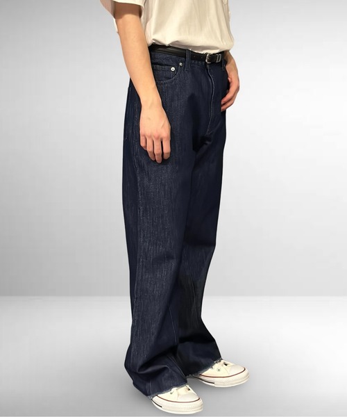 Burner（バーナー）の「ストレートフレアデニムパンツ（デニムパンツ・メンズ・ブラック/インディゴブルー/キナリ・マルチサイズ）」の22枚目の写真