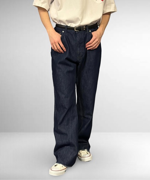 Burner（バーナー）の「ストレートフレアデニムパンツ（デニムパンツ・メンズ・ブラック/インディゴブルー/キナリ・マルチサイズ）」の21枚目の写真