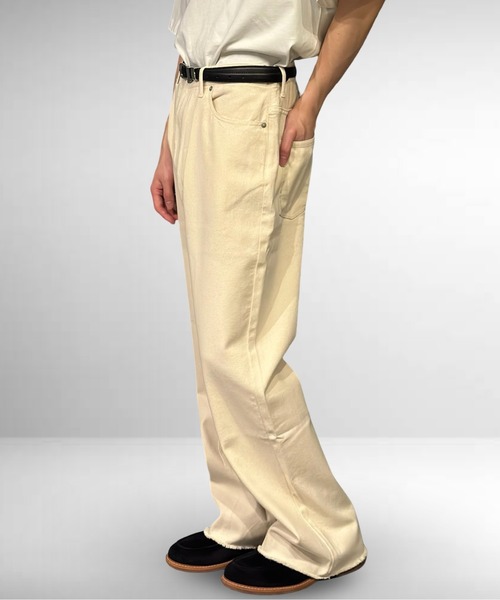 Burner（バーナー）の「ストレートフレアデニムパンツ（デニムパンツ・メンズ・ブラック/インディゴブルー/キナリ・マルチサイズ）」の8枚目の写真