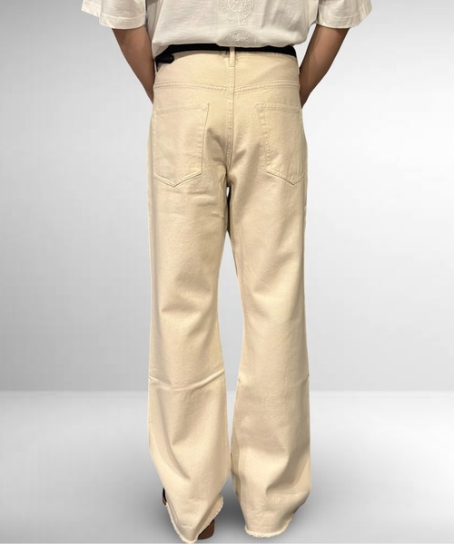 Burner（バーナー）の「ストレートフレアデニムパンツ（デニムパンツ・メンズ・ブラック/インディゴブルー/キナリ・マルチサイズ）」の10枚目の写真