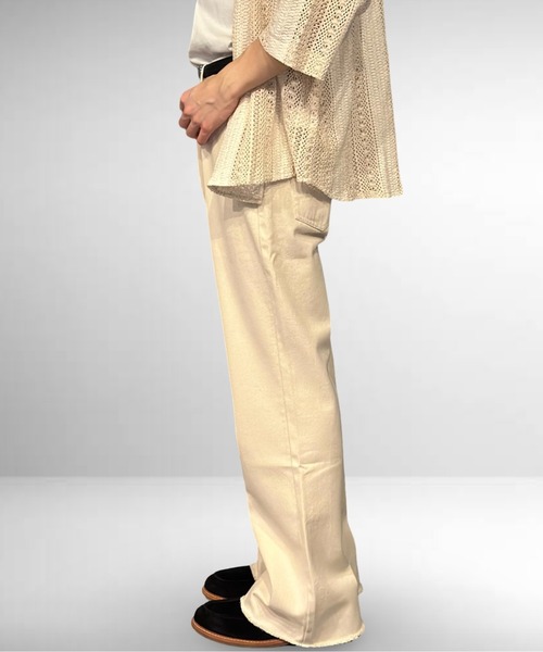 Burner（バーナー）の「ストレートフレアデニムパンツ（デニムパンツ・メンズ・ブラック/インディゴブルー/キナリ・マルチサイズ）」の7枚目の写真