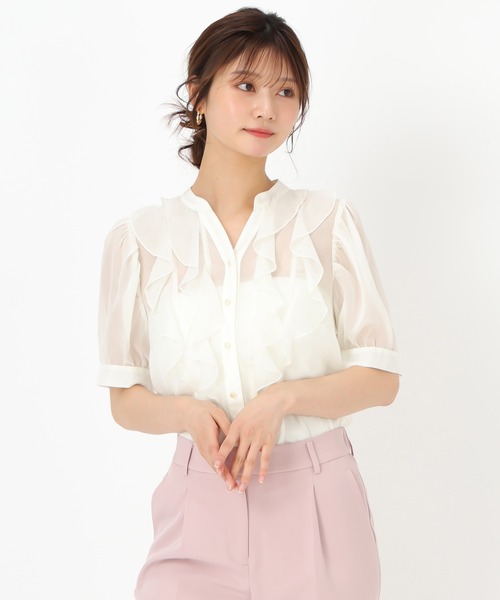【新品】マウジー　moussy ★アイレットラッフルブラウス　2025新作 moussy｜CUT LACE RUFFLE ブラウス | Rakuten Fashion(楽天