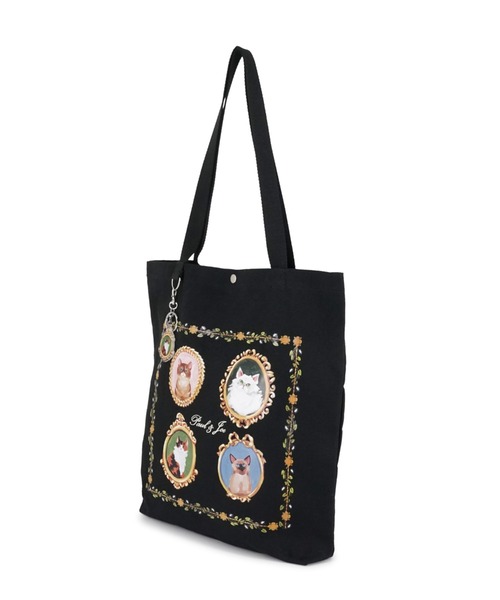 PAUL & JOE ACCESSOIRES(ポールアンドジョーアクセソワ)の「ポール & ジョー アクセソワ キャンバストートバッグ <キャッツ・カメオ>(トートバッグ・レディース・ブラック/アイボリー・FREE)」の11枚目の写真