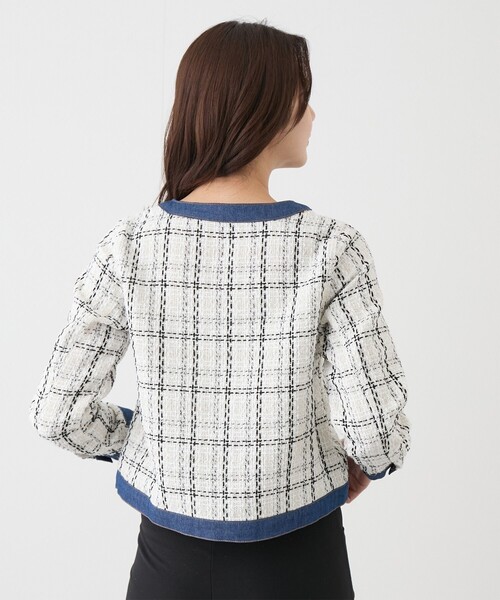 大人気完売品!! Chez toi 未使用 ツイードジャケット セレモニー対応可】ツイードジャケット | Chez toi(シェトワ