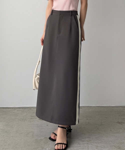 callautia（カラウティア）の「サイドラインIラインスカート（スカート・レディース・ブラック/アイボリー/ダークグレー・SMALL/MEDIUM/LARGE）」の15枚目の写真