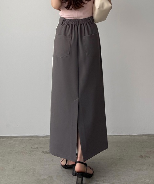 callautia（カラウティア）の「サイドラインIラインスカート（スカート・レディース・ブラック/アイボリー/ダークグレー・SMALL/MEDIUM/LARGE）」の17枚目の写真