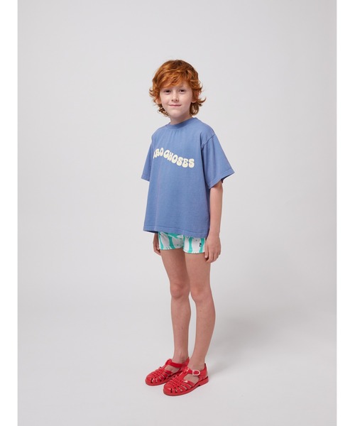 BOBO CHOSES（ボボショーズ）の「Wavy Bobo Choses T-shirt（Tシャツ/カットソー・キッズ・ブルー・100/110/120/130/140）」の3枚目の写真