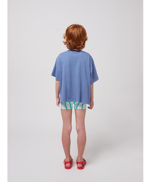 BOBO CHOSES（ボボショーズ）の「Wavy Bobo Choses T-shirt（Tシャツ/カットソー・キッズ・ブルー・100/110/120/130/140）」の4枚目の写真