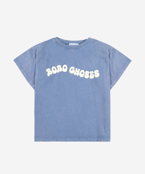 BOBO CHOSES（ボボショーズ）の「Wavy Bobo Choses T-shirt（Tシャツ/カットソー・キッズ・ブルー・100/110/120/130/140）」の9枚目の写真