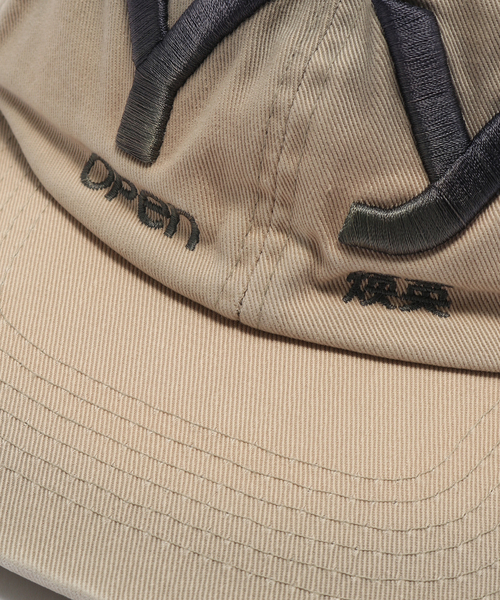 OPEN Yy（オープンワイワイ）の「【Geek Office / ギークオフィス】OPEN YY Woven YY GRADIENT BALL CAP（キャップ・レディース・ベージュ/レッド/グレー・FREE）」の7枚目の写真