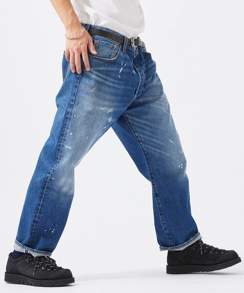 Levi's（リーバイス）の「LEVI’S(R)/リーバイス(R) 別注 501(R) Selvedge Paint Splatters L26（デニムパンツ・メンズ・コバルトブルー・40）」の17枚目の写真