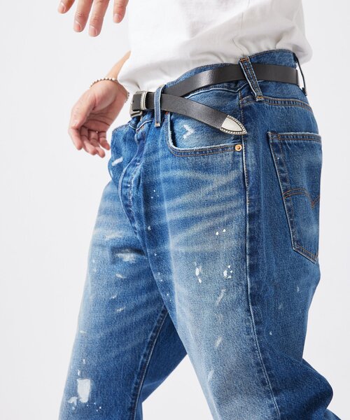Levi's（リーバイス）の「LEVI’S(R)/リーバイス(R) 別注 501(R) Selvedge Paint Splatters L26（デニムパンツ・メンズ・コバルトブルー・40）」の18枚目の写真