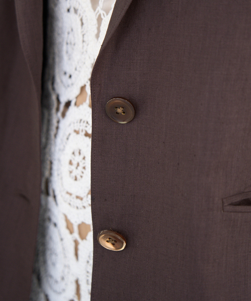 IENA（イエナ）の「ウォッシャブル ソフトリネン2Bジャケット