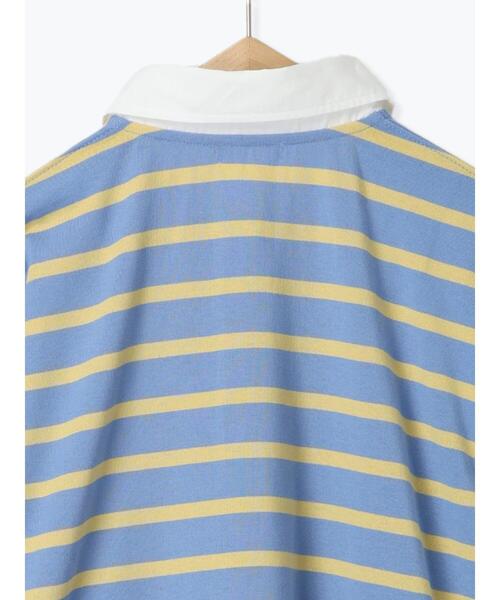 ehka sopo(エヘカソポ)の「オーバーサイズラガーシャツ(Tシャツ/カットソー・レディース・ネイビー/ピンク/サックスブルー/オフホワイト・F)」の5枚目の写真