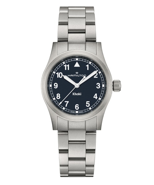 HAMILTON（ハミルトン）の「HAMILTON [ハミルトン] 腕時計 Khaki Field （カーキ フィールド）  クオーツ 33MM ブルー×シルバー（アナログ腕時計・レディース・ブルー・FREE）」の6枚目の写真