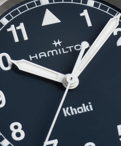 HAMILTON（ハミルトン）の「HAMILTON [ハミルトン] 腕時計 Khaki Field （カーキ フィールド）  クオーツ 33MM ブルー×シルバー（アナログ腕時計・レディース・ブルー・FREE）」の3枚目の写真