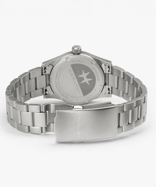 HAMILTON（ハミルトン）の「HAMILTON [ハミルトン] 腕時計 Khaki Field （カーキ フィールド）  クオーツ 33MM ブルー×シルバー（アナログ腕時計・レディース・ブルー・FREE）」の2枚目の写真