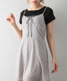 SpRay（スプレイ）の「チェックミニキャミワンピース（ワンピース）」