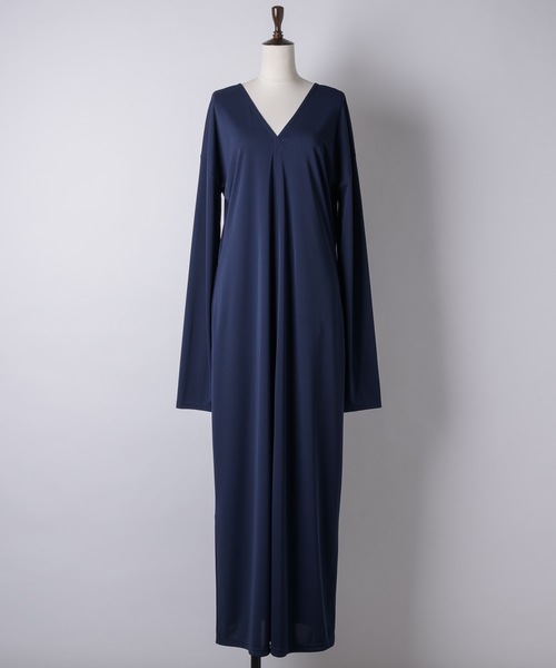 yae(ヤエ)の「2way V-neck dress /2wayVネックドレス(ワンピース・レディース・ボルドー/ブラック/ネイビー・36/38)」の14枚目の写真