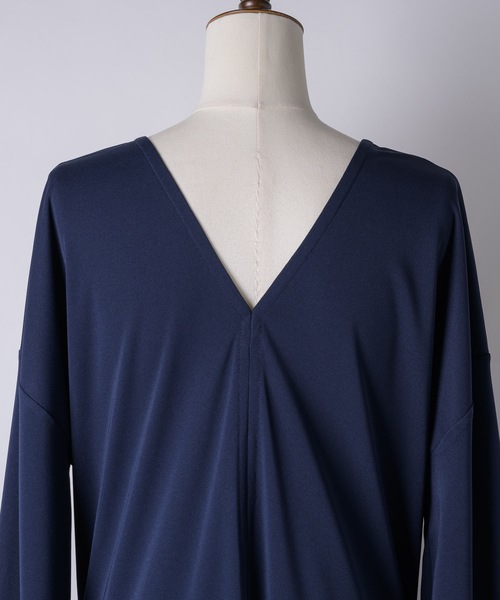 yae(ヤエ)の「2way V-neck dress /2wayVネックドレス(ワンピース・レディース・ボルドー/ブラック/ネイビー・36/38)」の20枚目の写真