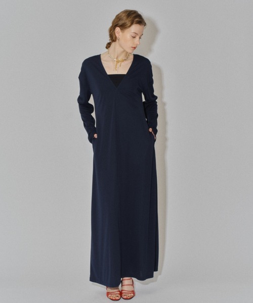 セール】2way V-neck dress /2wayVネックドレス（ワンピース）｜yae