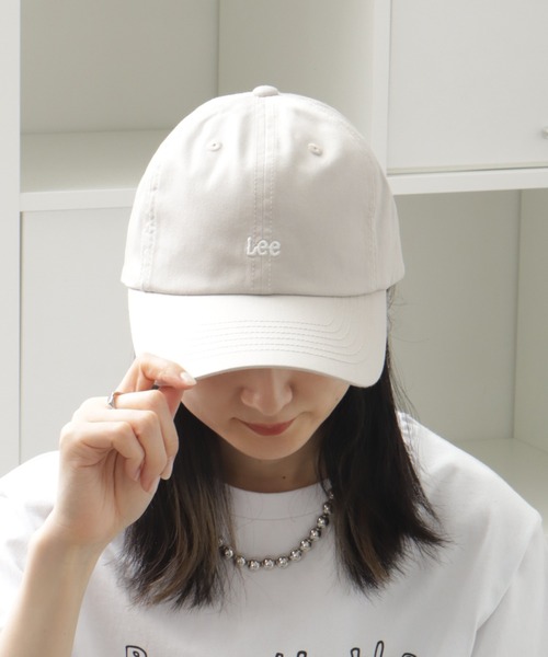 Lee（リー）の「【Lee/リー】 LE COTTON TWILL CAP / コットン ツイル キャップ（キャップ・メンズ・ブラック/ブルー/ベージュ/ライトグレー/ホワイト/ピンク/ライトオリーブ・57~59cm）」の3枚目の写真
