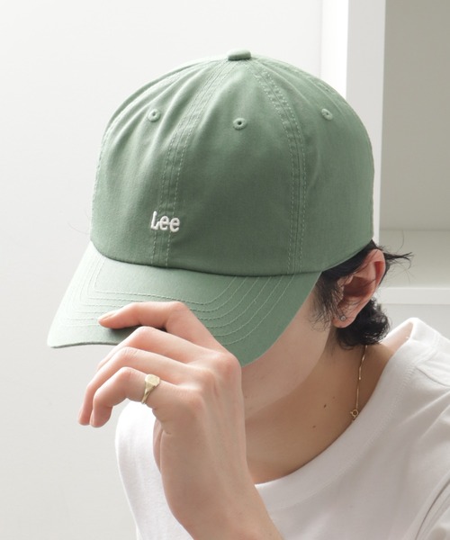 Lee（リー）の「【Lee/リー】 LE COTTON TWILL CAP / コットン ツイル キャップ（キャップ・メンズ・ブラック/ブルー/ベージュ/ライトグレー/ホワイト/ピンク/ライトオリーブ・57~59cm）」の5枚目の写真
