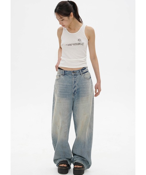 MASONPRINCE（メイソンプリンス）の「ルーズフィット 汚れ加工 デニムパンツ NZK6224【MASONPRINCE】（デニムパンツ・メンズ・ライトブルー・L/M/S/XL）」の21枚目の写真