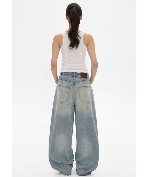 ルーズフィット 汚れ加工 デニムパンツ NZK6224【MASONPRINCE