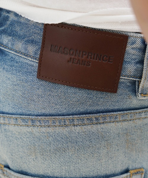 MASONPRINCE（メイソンプリンス）の「ルーズフィット 汚れ加工 デニムパンツ NZK6224【MASONPRINCE】（デニムパンツ・メンズ・ライトブルー・L/M/S/XL）」の16枚目の写真