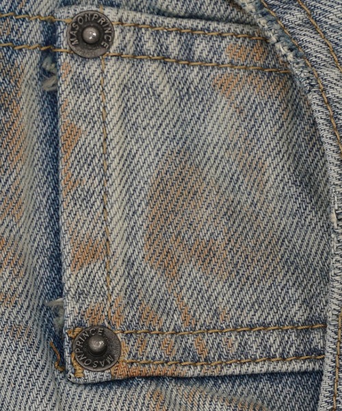MASONPRINCE（メイソンプリンス）の「ルーズフィット 汚れ加工 デニムパンツ NZK6224【MASONPRINCE】（デニムパンツ・メンズ・ライトブルー・L/M/S/XL）」の4枚目の写真