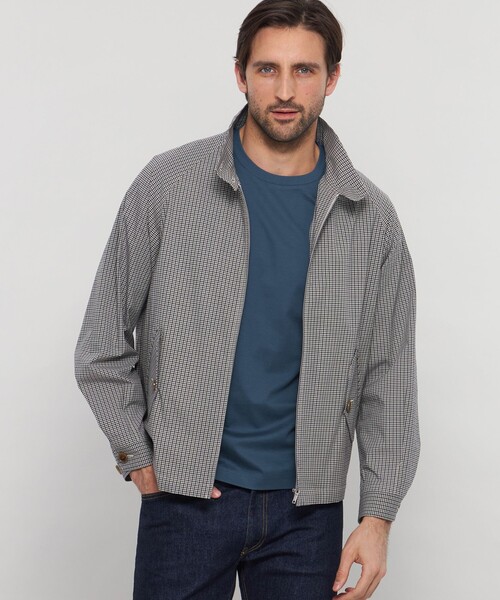 MACKINTOSH LONDON(マッキントッシュ ロンドン)の「ハリントンシャツジャケット(ブルゾン・メンズ・ベージュ/ライトブルー・42/40/38)」の2枚目の写真