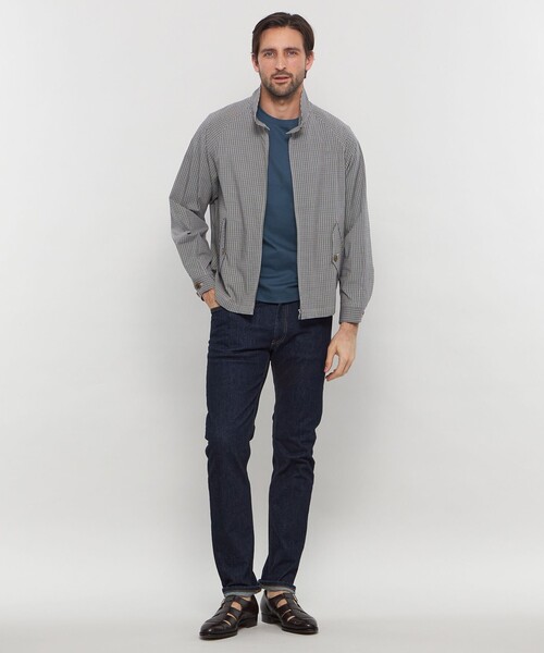 MACKINTOSH LONDON(マッキントッシュ ロンドン)の「ハリントンシャツジャケット(ブルゾン・メンズ・ベージュ/ライトブルー・42/40/38)」の3枚目の写真