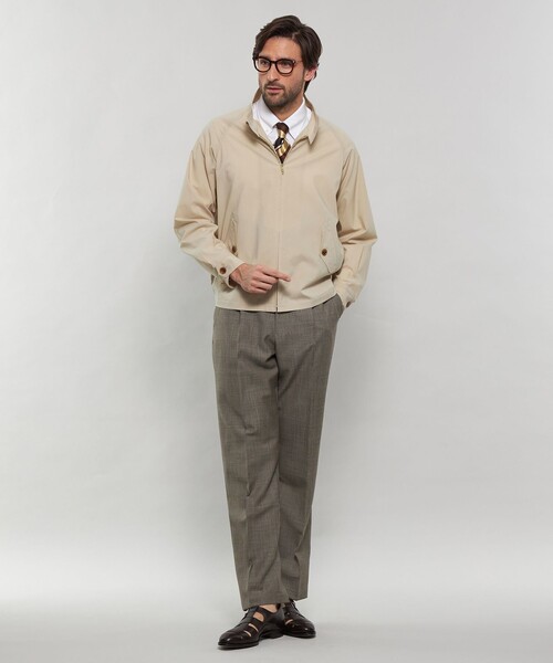 MACKINTOSH LONDON(マッキントッシュ ロンドン)の「ハリントンシャツジャケット(ブルゾン・メンズ・ベージュ/ライトブルー・42/40/38)」の4枚目の写真