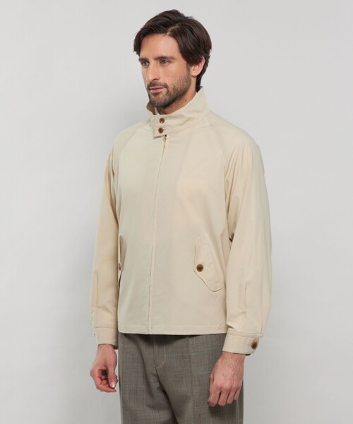 MACKINTOSH LONDON(マッキントッシュ ロンドン)の「ハリントンシャツジャケット(ブルゾン・メンズ・ベージュ/ライトブルー・42/40/38)」の6枚目の写真