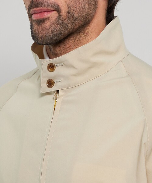 MACKINTOSH LONDON(マッキントッシュ ロンドン)の「ハリントンシャツジャケット(ブルゾン・メンズ・ベージュ/ライトブルー・42/40/38)」の8枚目の写真