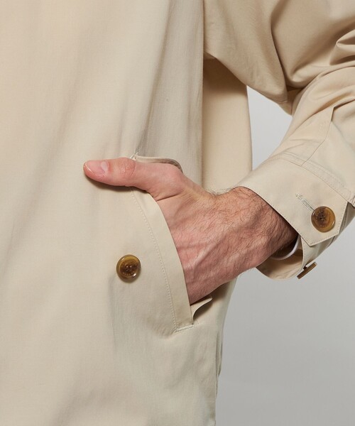 MACKINTOSH LONDON(マッキントッシュ ロンドン)の「ハリントンシャツジャケット(ブルゾン・メンズ・ベージュ/ライトブルー・42/40/38)」の9枚目の写真