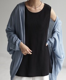 満点ゆる感 ワッフルタンクトップ