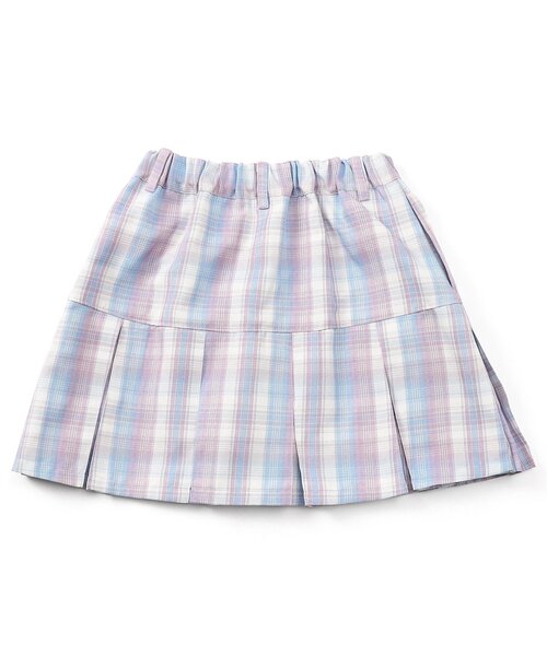 algy（アルジー）の「プリーツスカパン（スカート・キッズ・サックスブルー/アイボリー/グレー/チェック・X-SMALL/MEDIUM/SMALL/XX-SMALL）」の12枚目の写真