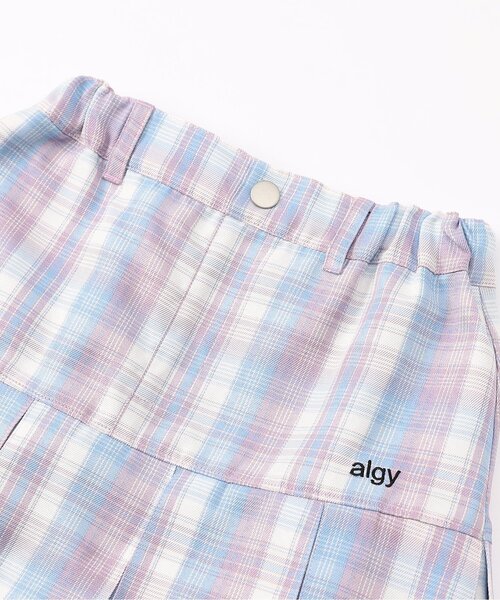 algy（アルジー）の「プリーツスカパン（スカート・キッズ・サックスブルー/アイボリー/グレー/チェック・X-SMALL/MEDIUM/SMALL/XX-SMALL）」の16枚目の写真